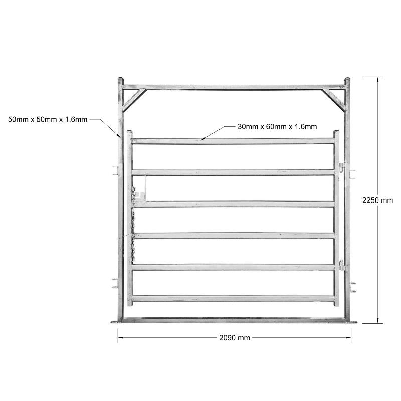 Super Rack Cattle Force Yard manway gate panel