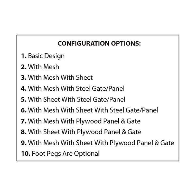 Brazzen Horse Shelter config options list