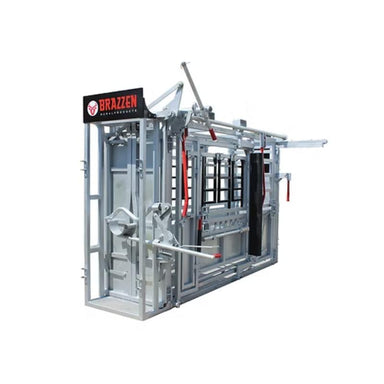 Brazzen Premium Full Squeeze Cattle Crush front view