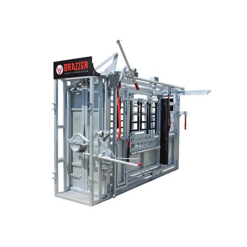 Brazzen Premium Full Squeeze Cattle Crush front view