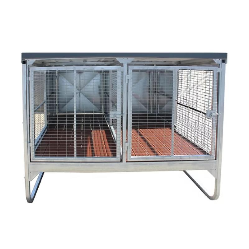 Brazzen Raised Double Dog Pen full view