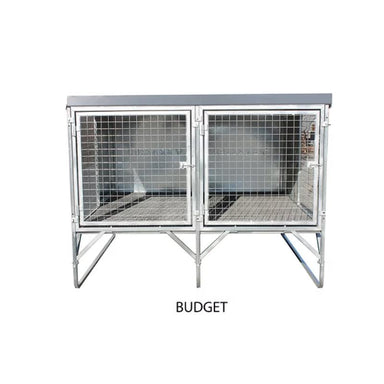 Brazzen Raised Double budget Dog Pen full view