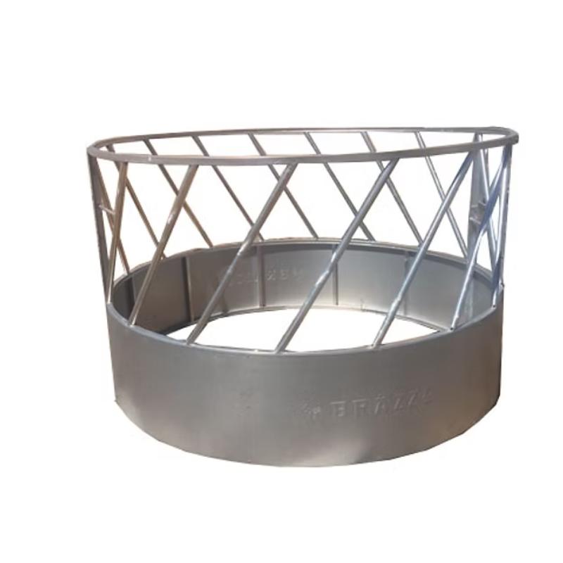 Brazzen Round Bale Feeder - Angled bar full view