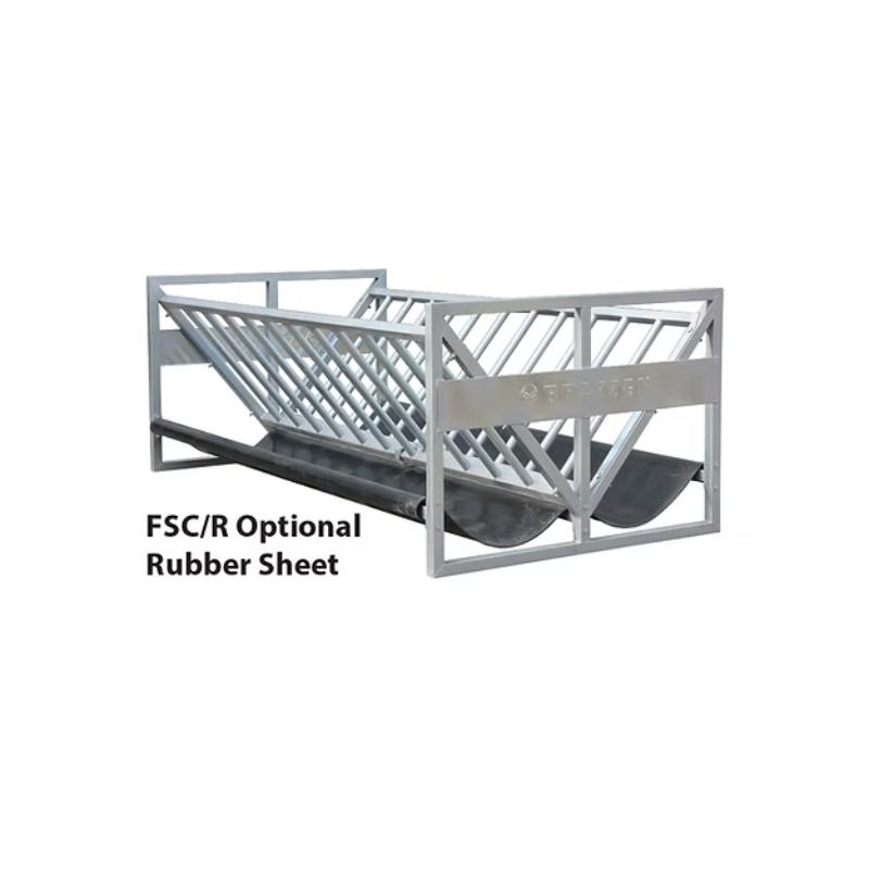 Brazzen Square Bale Cattle Feeder with Rubber Sheets full view