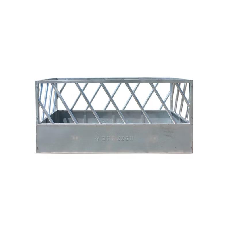 Brazzen Square Bale Feeders angled bar full view