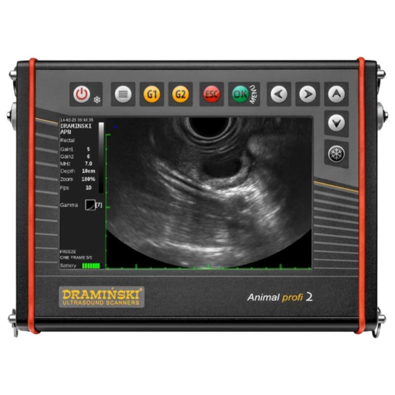 Draminski Animal Profi 2 (with 1 Probe: Cattle or Sheep) Pregnancy Scanner view in action