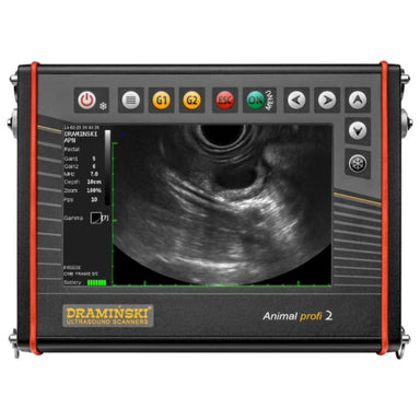 Draminski Animal Profi 2 (with 1 Probe: Cattle or Sheep) Pregnancy Scanner view in action