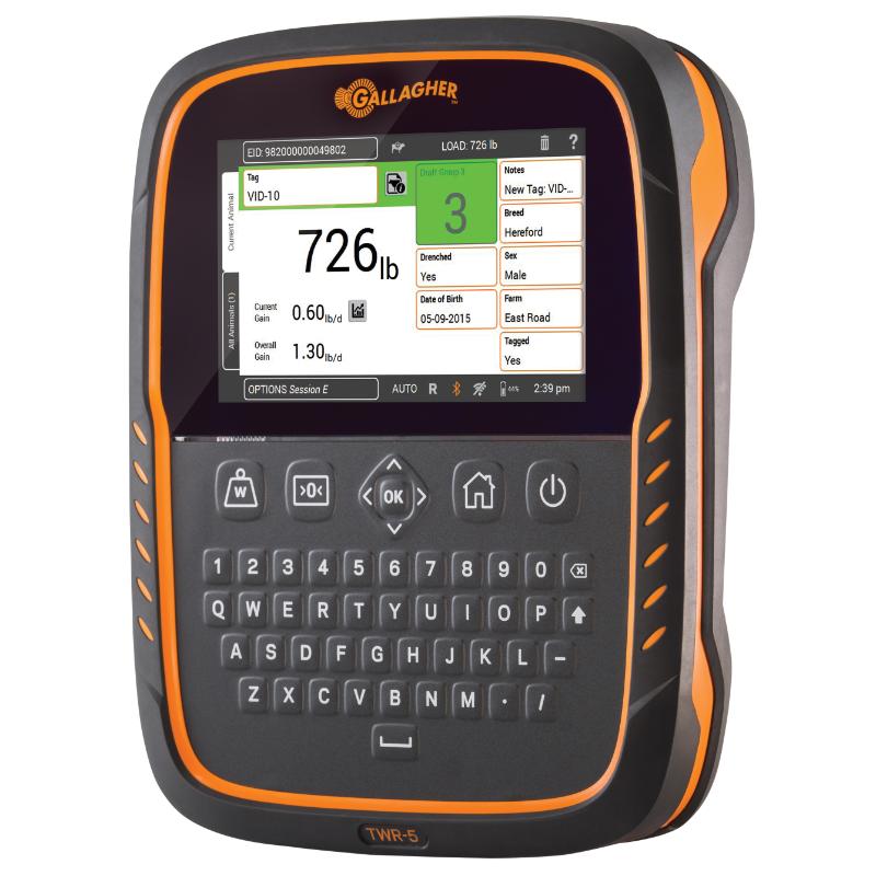 Gallagher TWR-5 Weigh Scale, Data Collector and EID Tag Reader for livestock
