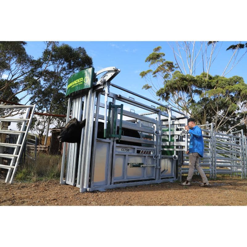 Commander Agriculture CC750 Cattle Crush opening of vet door