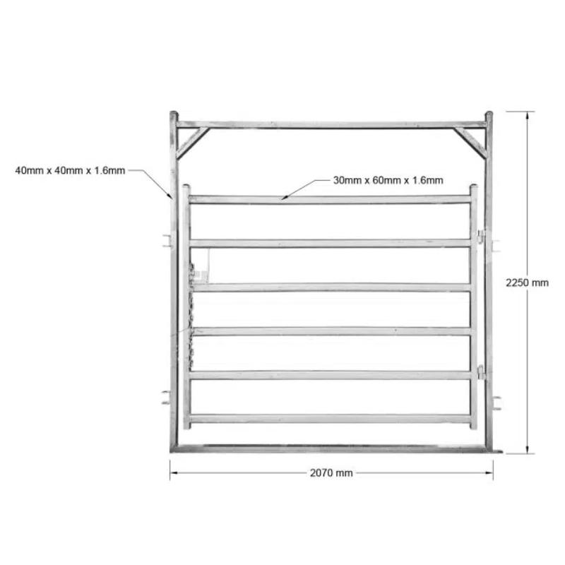 Cattle Panels with Gate Dimensions for 10 Head Cattle Yard