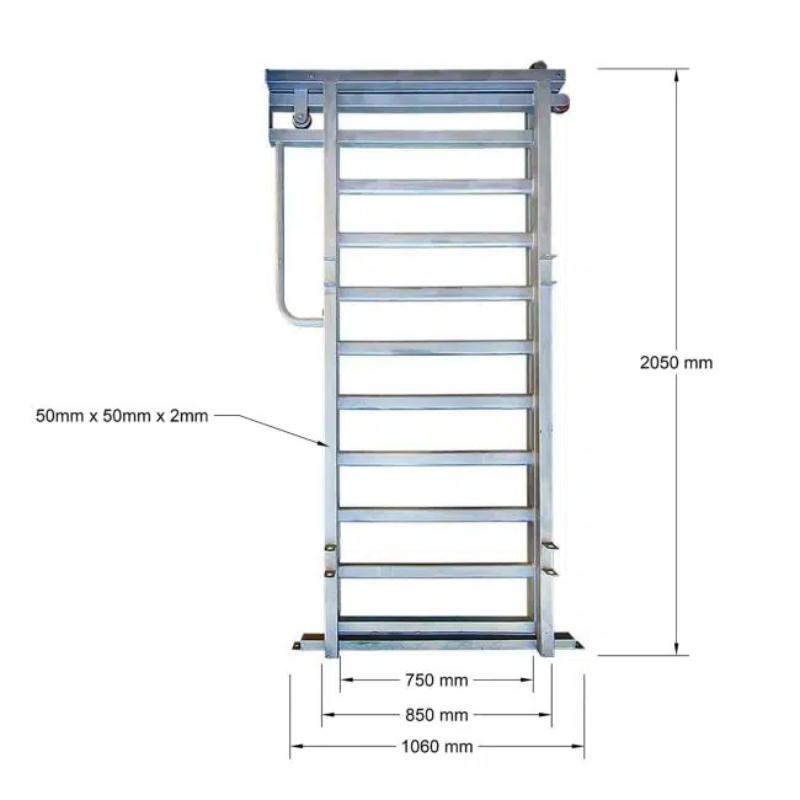 Dimensions for Infrastructure for 10 Head Cattle Yard