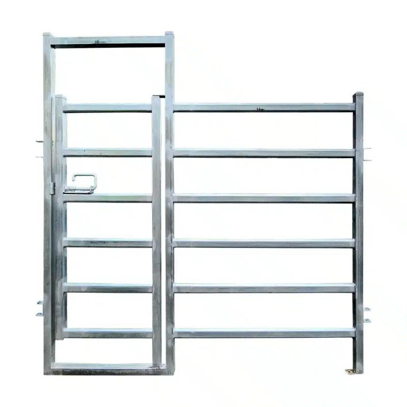 Half Panel with Swing Gate Structure for 20 Head Cattle & 100 Head Sheep Yard Design  
