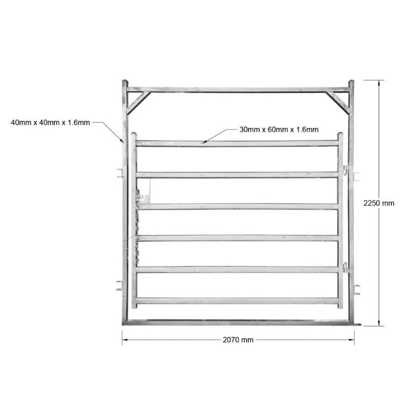 Cattle Pannel with Gate Dimensions for 20 Head Cattle Yard
