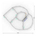 Top View Layout with Dimensions for 300 Head Sheep Yard 