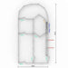 Top View Layout with Dimensions for 320 Head Sheep Yard 