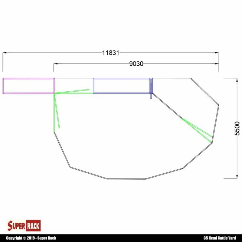 35 Head Cattle Yard Overview