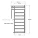 Cattle Yard Sliding Gate with Dimensions for Cattle Curved Race 40 x 80mm 12 Panels Rack