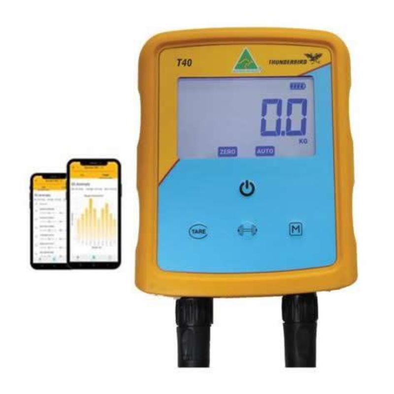 Thunderbird_T40_Weigh_Indicator with app in display