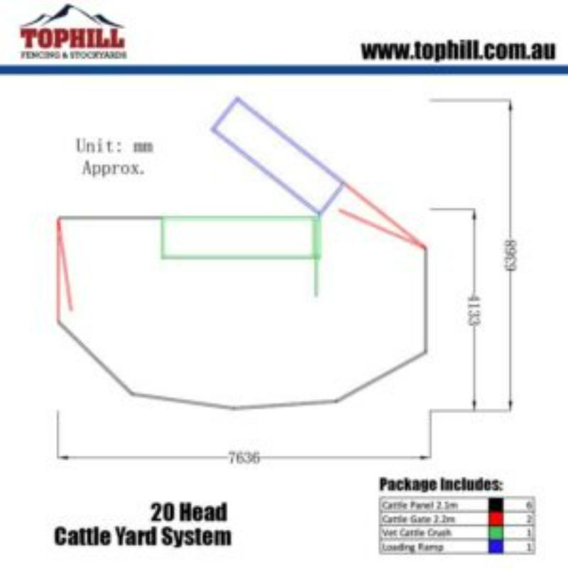 20 Head Cattle Yard Layout Plan With Dimensions