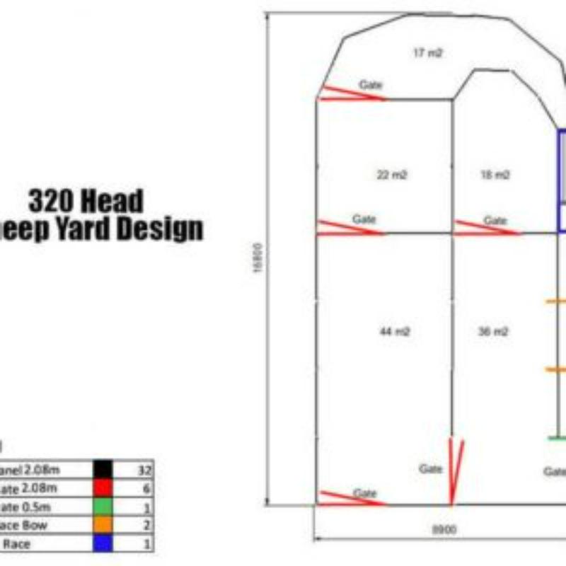 320 Head Sheep Yard Design