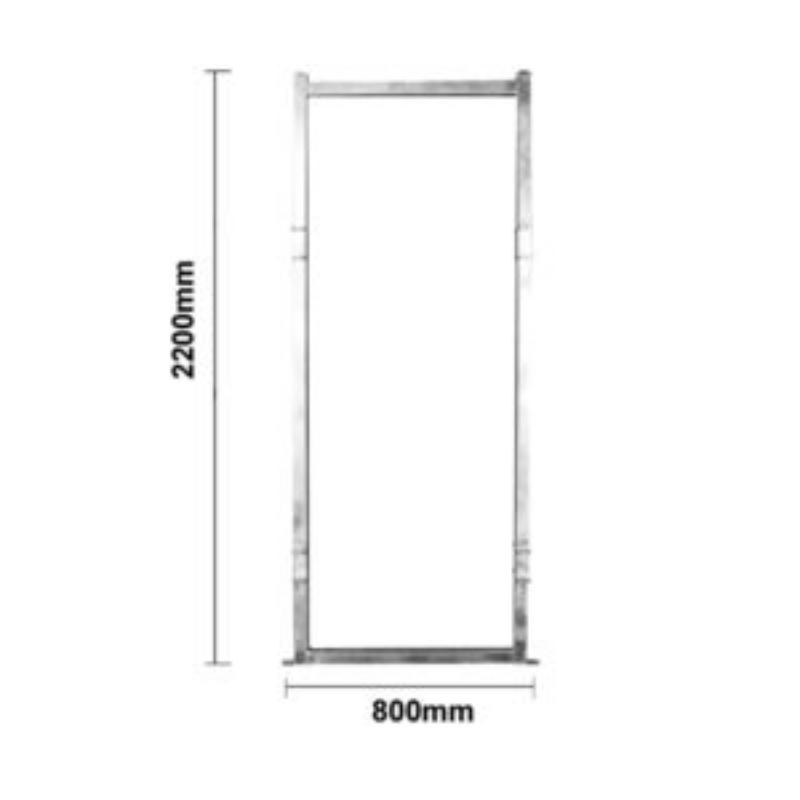 Cattle Yard Gate Post Frame with Dimensions