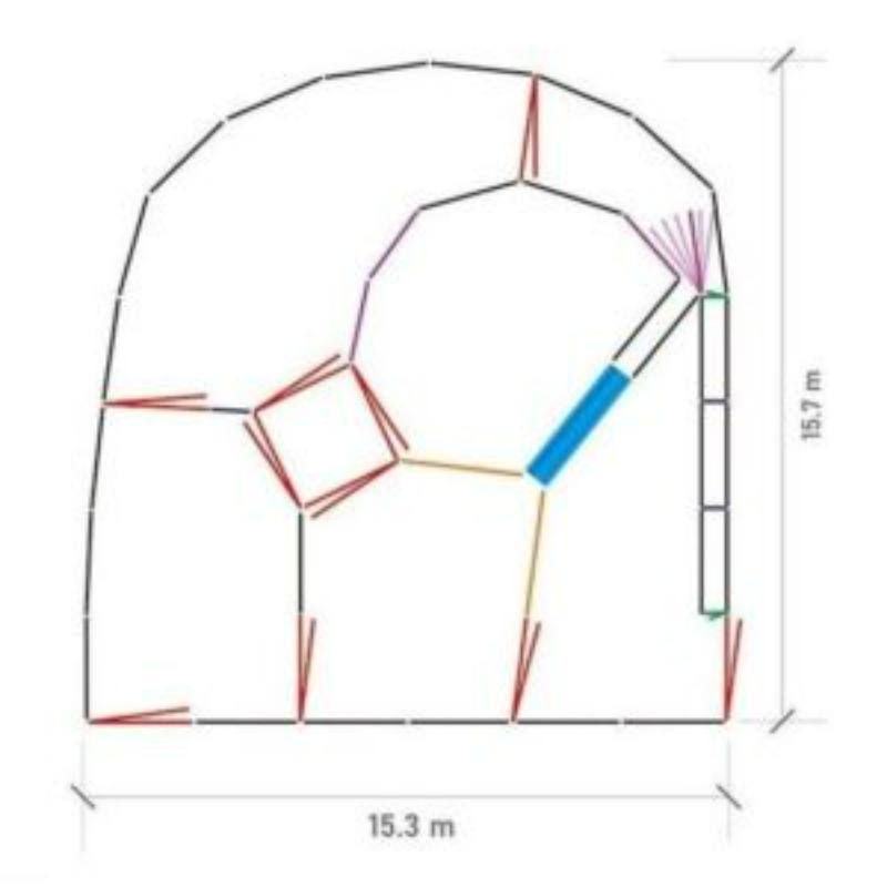 600 Head Sheep Yard System with Dimensions
