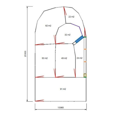830 Head Sheep Yard Design with Dimensions
