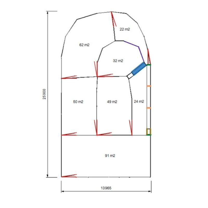 830 Head Sheep Yard Design with Dimensions