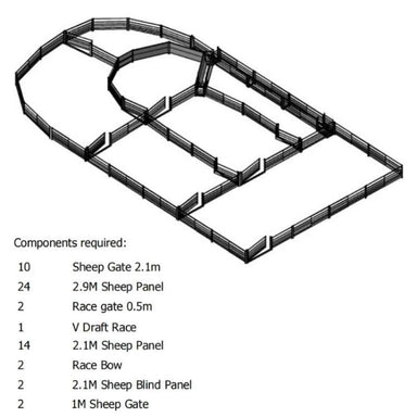 830 Head Sheep Yard System
