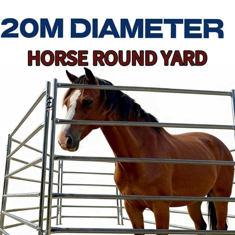 Budget 20M Horse Round Yard Pen Structure