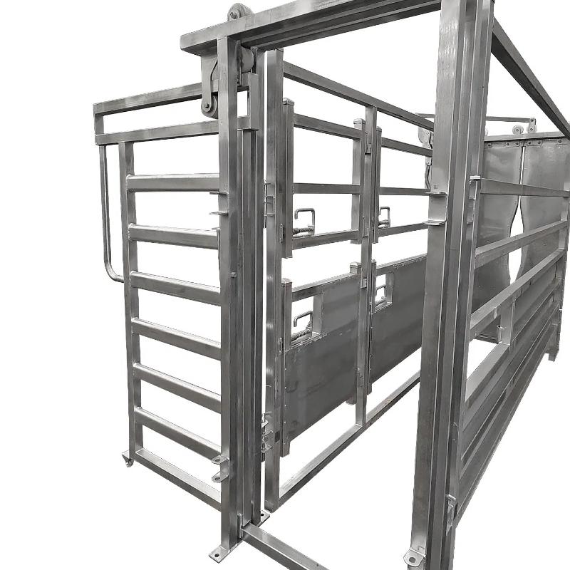 Super Rack Vet Cattle Crush Auto back gate open