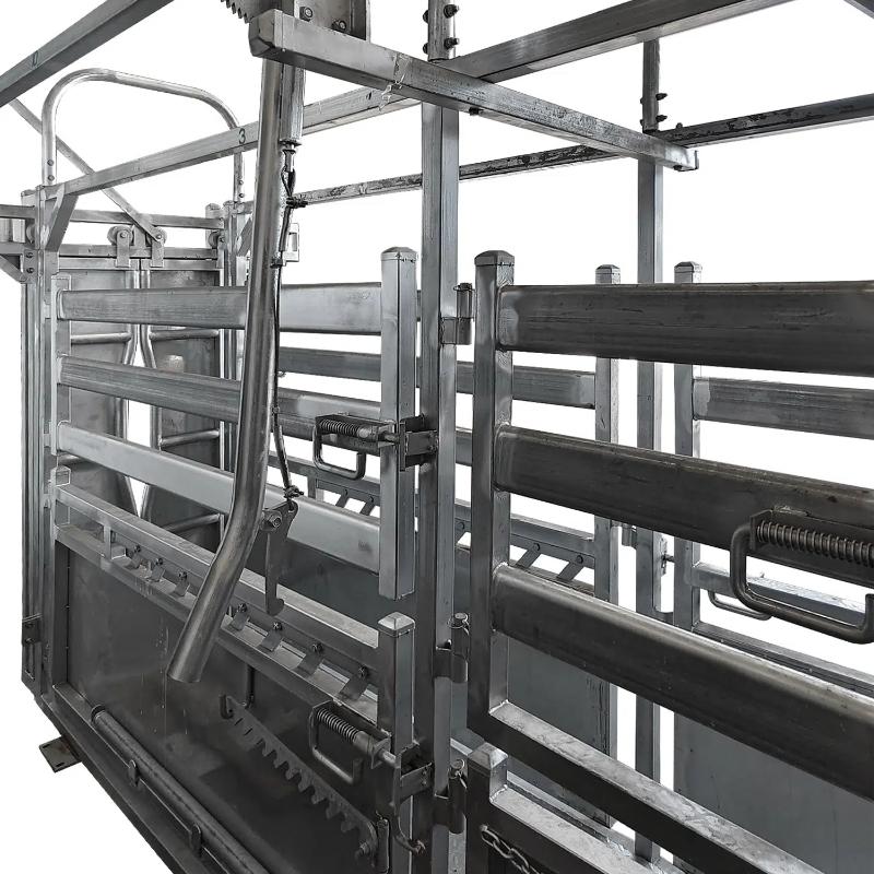 Super Rack Vet Cattle Crush Premium close side view