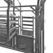Super Rack Vet Cattle Crush Premium gate open view