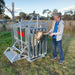 Farmhand Plus Sheep & Goat Handler in use