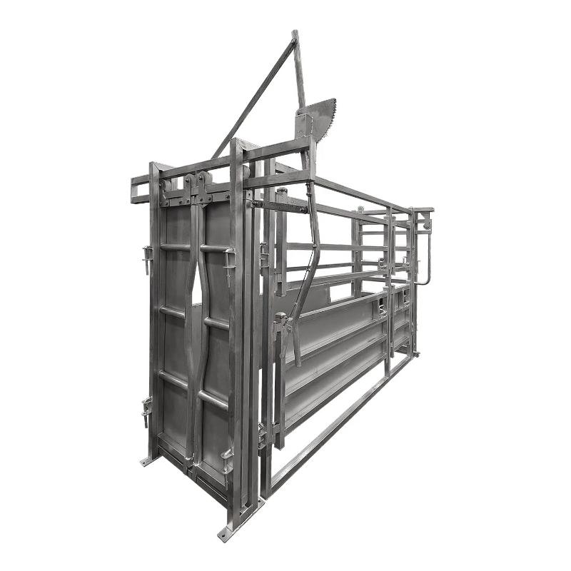 Super Rack Vet Cattle Crush Manual front full view