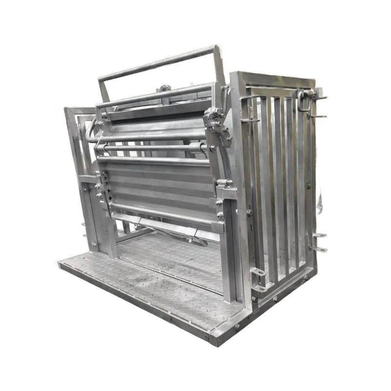 Sheep Turnover Crate Catcher side view