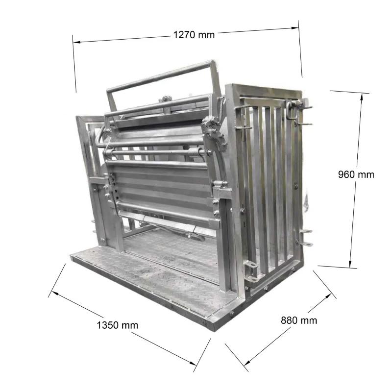 Sheep Turnover Crate Catcher measurements