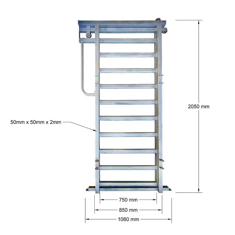 Super Rack Vet Cattle Crush Auto sliding gate measurements